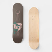 Macrame Planthanger Planter Potten Illustratie Skateboard (Voorkant)