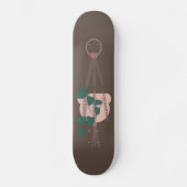 Macrame Planthanger Planter Potten Illustratie Skateboard (Voorkant)