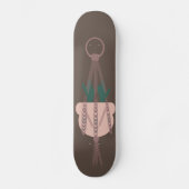 Macrame Planthanger Potten Cactus Skateboard (Voorkant)