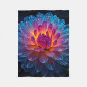 Macro Aurora Bloom Fleece Deken (Voorkant)