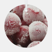 Macro bevroren bessen, close-up textuur. glas ornament (Achterkant)