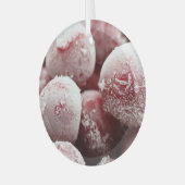 Macro bevroren bessen, close-up textuur. glas ornament (Voorkant links)