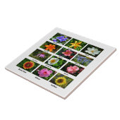 Macro bloemen poster tegeltje (Zijkant)