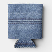 Macro Blue Denim, close-up textuur. Blikjeskoeler (Voorkant)