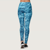 Macro Bubbling Blue Zee Foto Leggings (Achterkant)