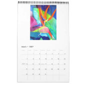 Macro calendrier d'art de fleur par Sacha Grossel (Mar 2027)