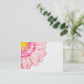 Macro carte de visite de nature de fleur rose de (Debout devant)