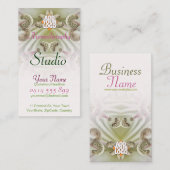 Macro de l'art floral : Carte de visite papillon (Devant / Derrière)