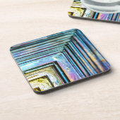 Macro dessous de verre abstraits de minerai de (Côté gauche)