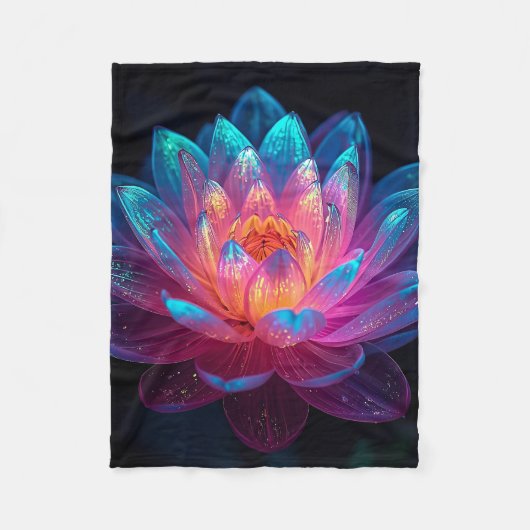 Macro Ethische Zen Fleece Deken (Voorkant)