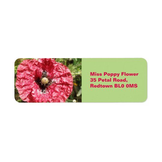 Macro étiquettes faits sur commande de fleur assez