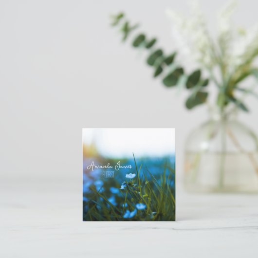 macro fleurs dans le champ, pour fleuriste, Carte (Debout devant)