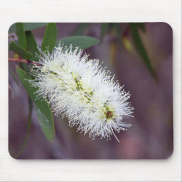 Macro foto plant op een mousepad muismat