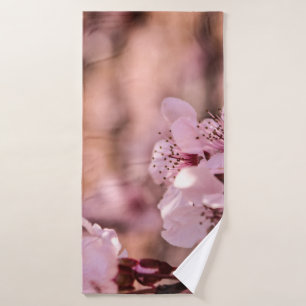MACRO FOTOGRAFIE VAN BLOOMVATTINGBLOKKERRY BLOSSOM BADHANDDOEK
