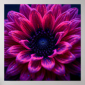 Macro Fuchsia Nebula Poster (Voorkant)