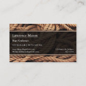 Macro photo de corde - Craft à corde - Carte de vi (Dos)