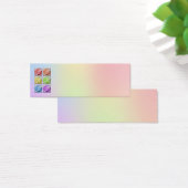Macro Rainbow Rose Mariage Carte de lieu (Bureau)
