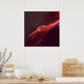 Macro Red-blad Poster (Keuken)