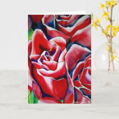 Macro rose Carte de la Fête des mères roses avec p (Fleur jaune)