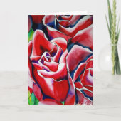 Macro rose rose Carte Saint Valentin (Devant)