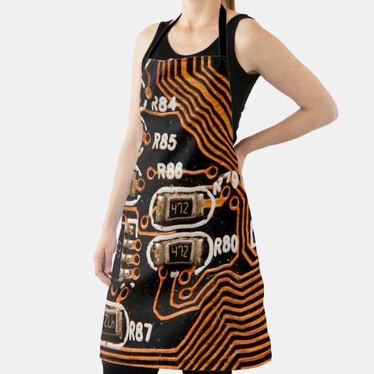 macro shot of circuitboard,cables,capacitors,card, schort (Insitu)