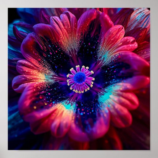 Macro Stralende Rel Poster (Voorkant)