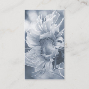 Macro Sunflower in Grayish Blue Visitekaartje