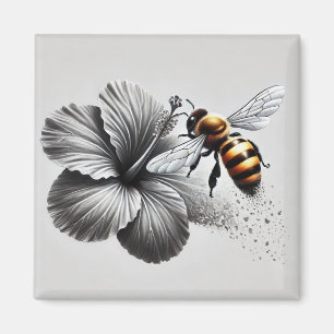 Macro-Uitzicht van een honingbij Magneet