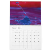 Macro Water Druppels Agenda Kalender (Feb 2026)