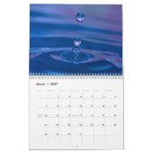 Macro Water Druppels Agenda Kalender (Mar 2027)