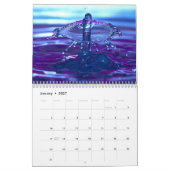 Macro Water Druppels Agenda Kalender (Jan 2027)