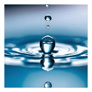 Macro waterdruppels foto afdruk