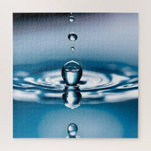 Macro waterdruppels legpuzzel
