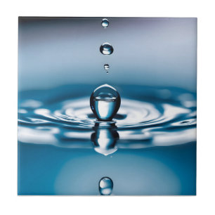 Macro waterdruppels tegeltje