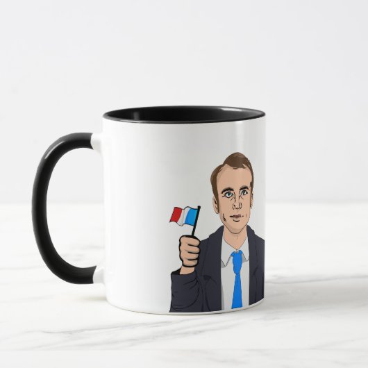 MacroCartoon met Franse vlag Mok (Links)