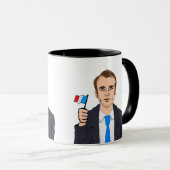 MacroCartoon met Franse vlag Mok (Voorkant rechts)