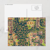 Macrofoto Circuit Board Briefkaart (Voorkant / Achterkant)