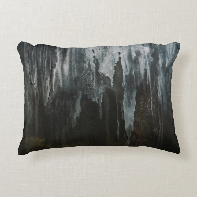 Macrofotografie van de ijsvorming accent kussen (Voorkant)