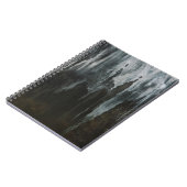 Macrofotografie van de ijsvorming notitieboek (Linkerzijde)