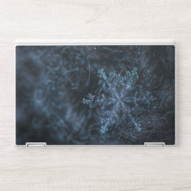 Macrofotografie van sneeuwvlokken