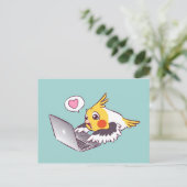 Macrokolibrie papegaai briefkaart (Staand voorkant)