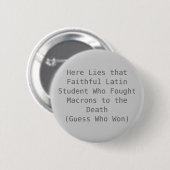 Macron Death Ronde Button 5,7 Cm (Voorkant /achterkant)