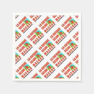 Macron is een eiland servet