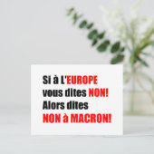 MACRON = Mondialisation - Carte postale (Debout devant)