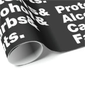 Macronutriënten. Eiwitten & Alcohol & Carbs & Vett Cadeaupapier (Rol Hoek)