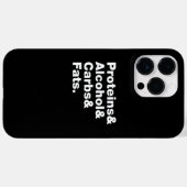 Macronutriënten. Eiwitten & Alcohol & Carbs & Vett Case-Mate iPhone Case (Achterkant (horizontaal))
