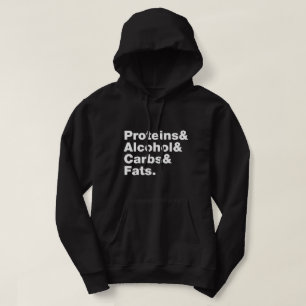 Macronutriënten. Eiwitten & Alcohol & Koolhydraten Hoodie