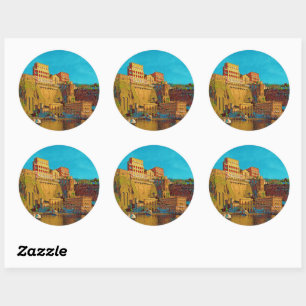 Macroopname cartridge - ronde sticker
