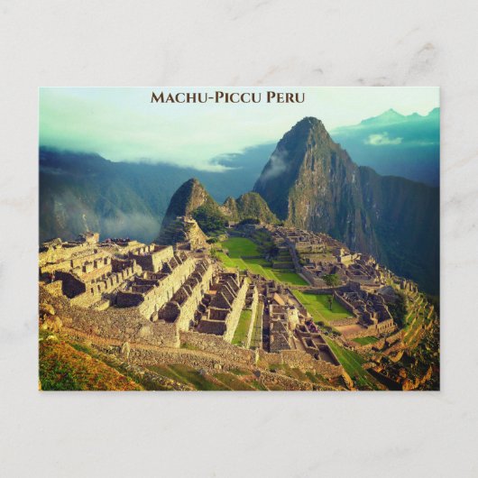 Macu-Piccu Peru Briefkaart (Voorkant)