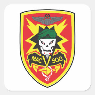 MACV-SOG VIERKANTE STICKER